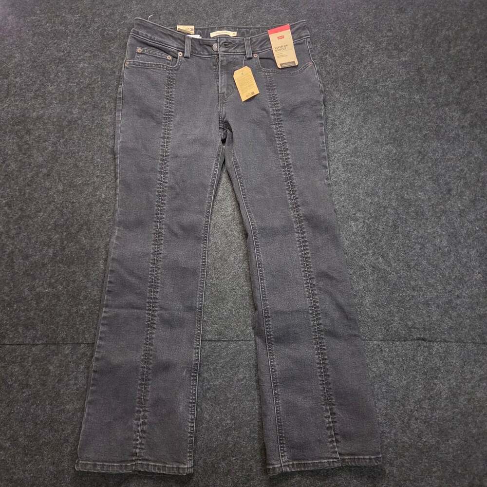 Levi's Women's Superlow Seamed Bootcut Jeans Black Wash